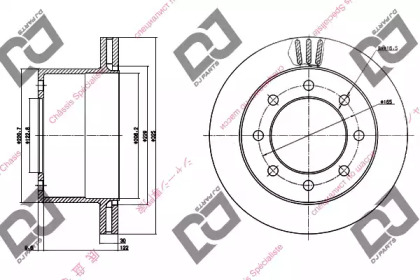 Тормозной диск DJ PARTS BD1218